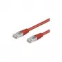 Wentronic Goobay CAT 5e Patch Laidas, SF/UTP, Raudonas, 0,5 m - CCA Vario Mišinys (68031)