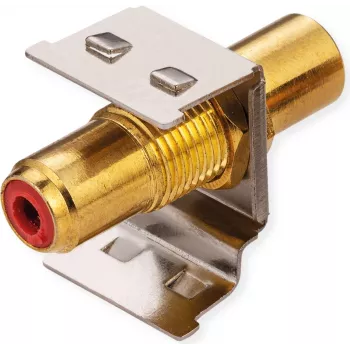 ROLINE Keystone-Coupling RCA Ekranuotas Metalinis Raudonas (26.11.0393)