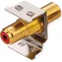 ROLINE Keystone-Coupling RCA Ekranuotas Metalinis Raudonas (26.11.0393)