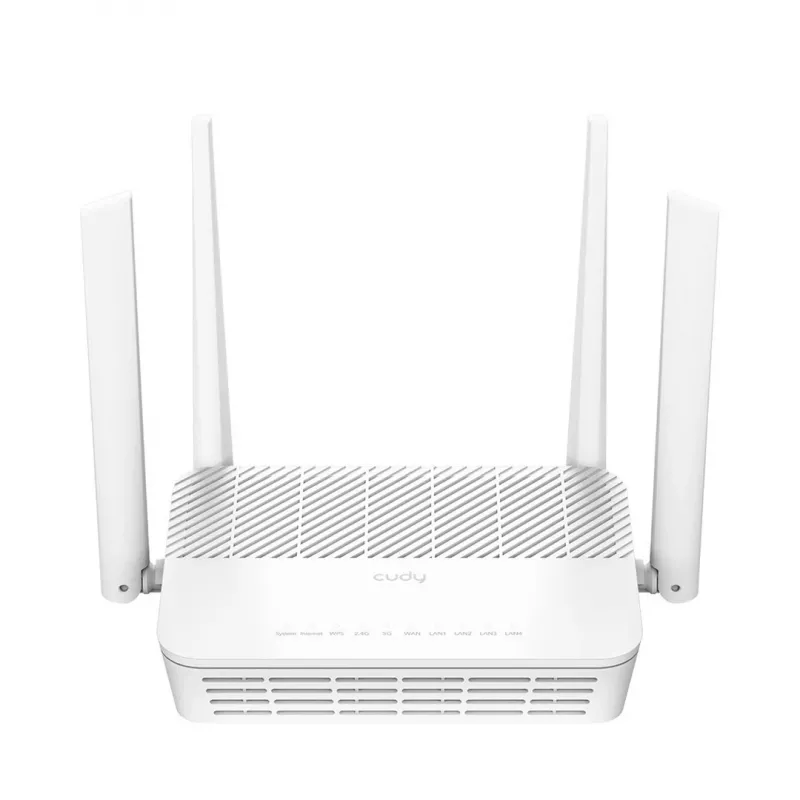 Stalinis Wi‑Fi 6 maršrutizatorius Cudy WR3000H — AX3000, dviejų juostų 2,4/5 GHz, 2,5G WAN, Gigabit LAN (4 prievadai)