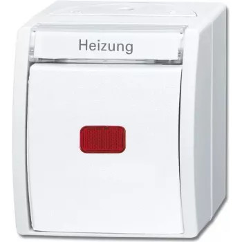 Busch-Jaeger šildymo avarinis jungiklis Ocean paviršinis montavimas baltas 2601/2 SKWNH-54