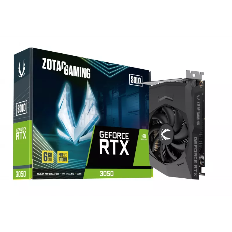 Vaizdo plokštė NVIDIA GeForce RTX 3050 6 GB GDDR6 ZOTAC GAMING Solo