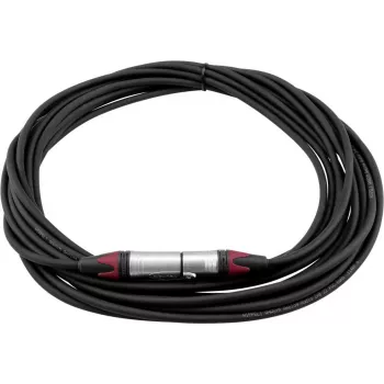 PSSO XLR laidas 3 kontaktų, 10 m, juodas, Neutrik jungtys