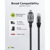 Goobay 70752 USB-C 3.1 į RJ45 Ethernet kabelis, Cat6 F/UTP, 5 m, juodas/sidabrinis