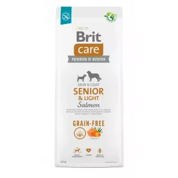 BRIT Care Senior&Light Salmon - sausas šunų maistas - 12 kg