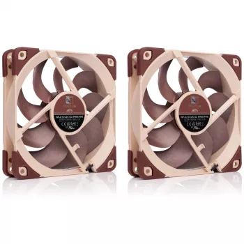 Kompiuterio korpuso ventiliatorius Noctua NF-A12X25 G2 PWM SX2-PP 120 mm, 12 V, 1800 RPM, 107,3 m³/h, SSO guolis, 2 vnt. komplektas, smėlio spalvos