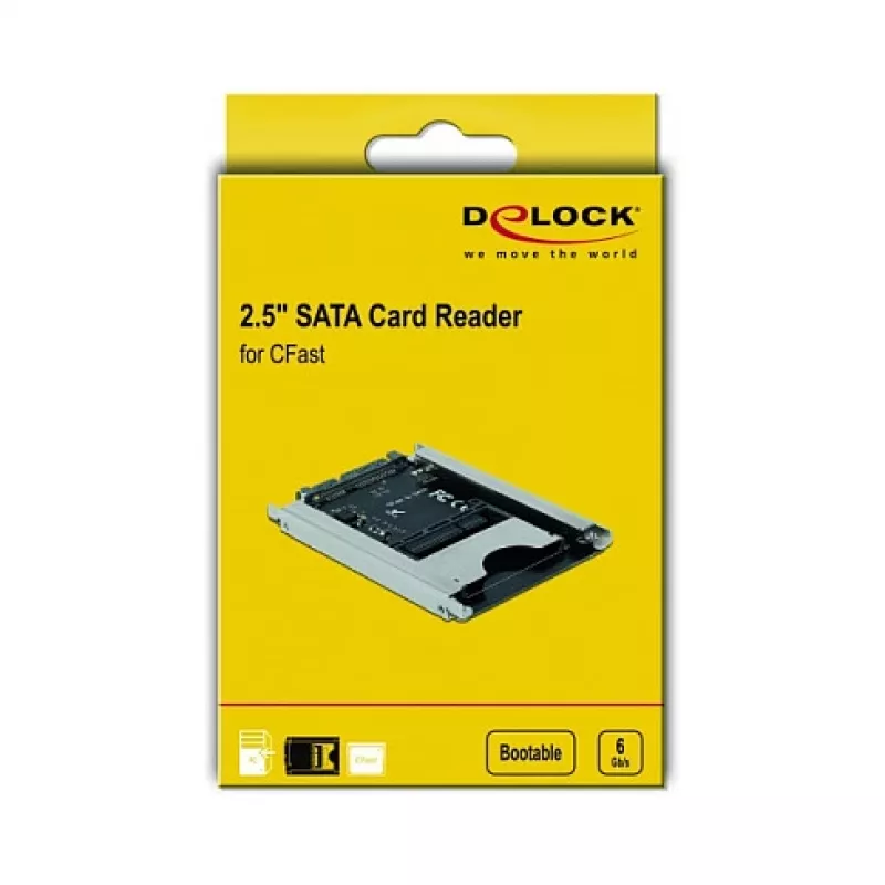Card Reader DeLOCK 91753 SATA vidinis pilkas