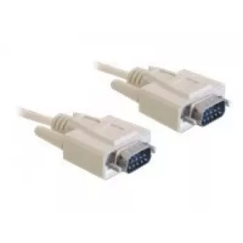 Serijinis kabelis DeLOCK RS-232 1m Smėlio spalvos DB-9