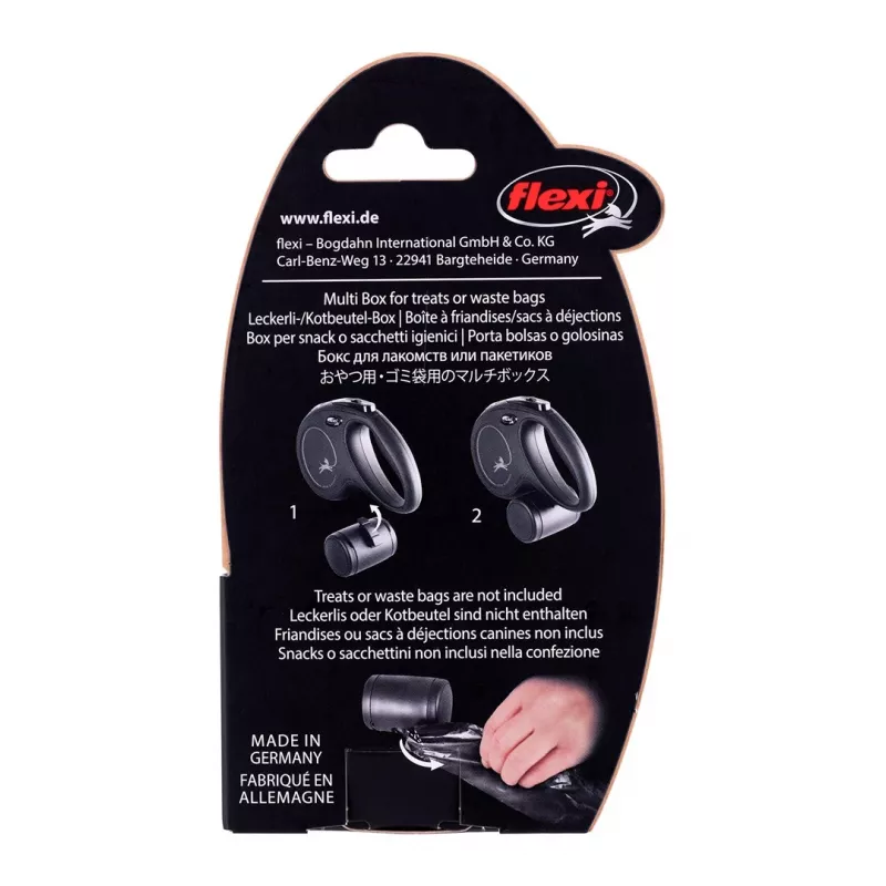 Flexi Multi Box Black Universal – šėrimo/laistymo dėžutė, 201–499 g