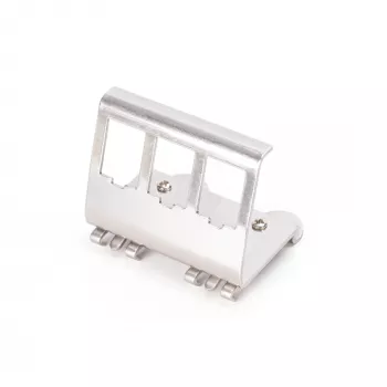 Adapteris Digitus AN-25183 3x Keystone moduliui, nerūdijantis plienas, DIN bėgelis