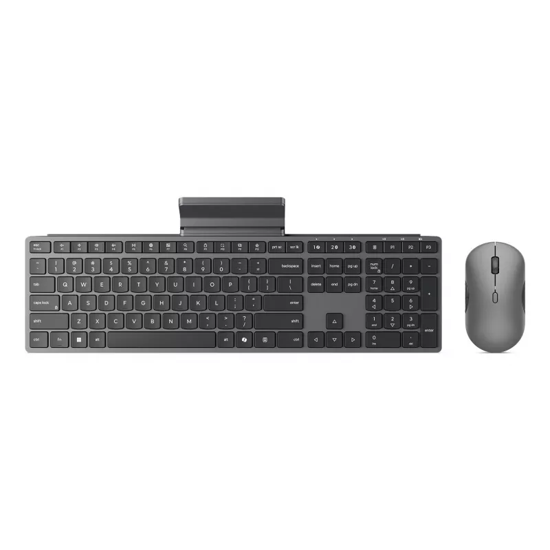 Belaidis klaviatūros ir pelės rinkinys Lenovo 700 Modern Multi-Device (JAV išdėstymas, Bluetooth, Luna Grey)