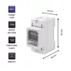 Vienfazis elektros energijos skaitiklis QOLTEC 50899 230 V 50 Hz, 5(60) A, 1 klasė, LCD