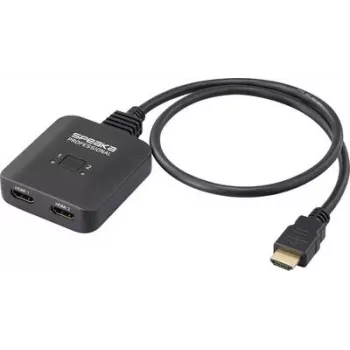 SpeaKa Professional SP-HDMIBS-100 2+1 prievadų HDMI jungiklis dvipusis 7680 x 4320 (SP-13456272)