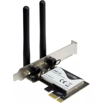Inter-Tech DMG-32 belaidžio tinklo PCI Express plokštė, 650 Mbit/s, juoda-sidabrinė (88888148)