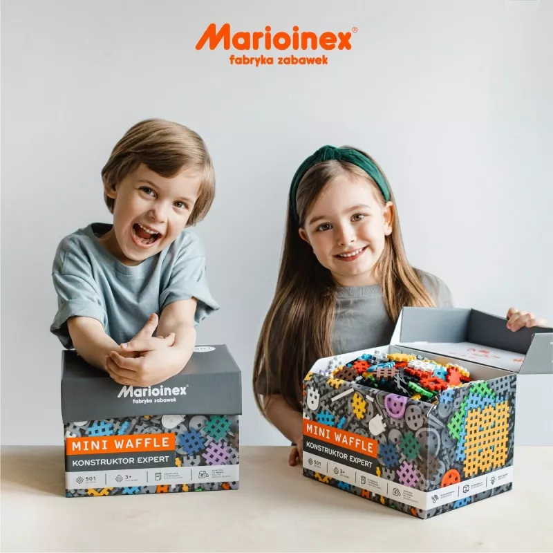 Marioinex Mini Waffle statybinių kaladėlių rinkinys Constructor Expert, 501 elem.