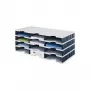 styro styrodoc trio - Polystyrol - Schwarz - Grau - 12 Schublade(n) - 723 mm - 293 mm - 331 mm