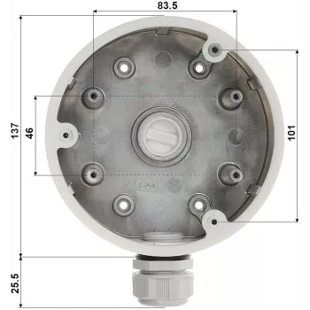 Tvirtinimo laikiklis Hikvision DS-1280ZJ-PT6