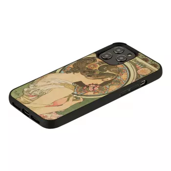 Man and Wood dėklas iPhone 12 Pro Max — primrose black
