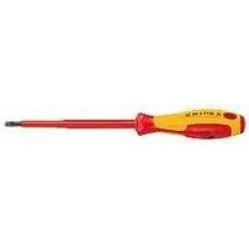 Knipex VDE lizdinis plokščiasis atsuktuvas, antgalio plotis: 3 mm, antgalio ilgis: 100 mm, DIN EN 60900 (98 20 30)