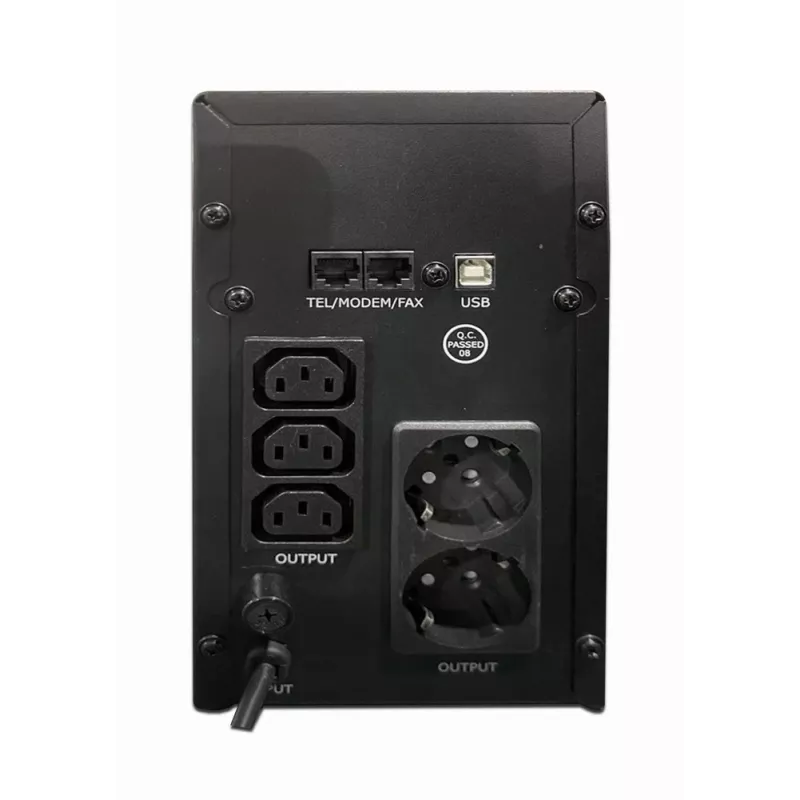 Gembird EG-UPS-035 nepertraukiamo maitinimo šaltinis (UPS) Line-Interactive 2 kVA 1200 W 5 AC išėjimai