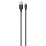 USB Micro-B laidas Devia Pheez Series 5V 2,4A 1 m — Juodas