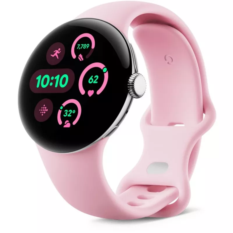 Google Pixel Watch 3 - 41 mm - Aliuminis Sidabrinis poliruotas