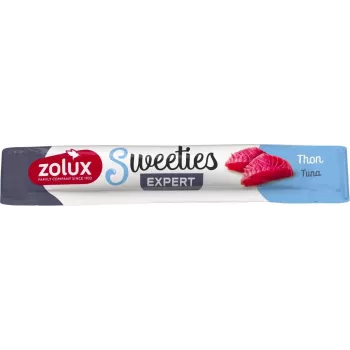 Katės skanėstas pasta ZOLUX Sweeties Tuna 14 g – tuno skonio pasta vamzdeliu, be grūdų, be glitimo