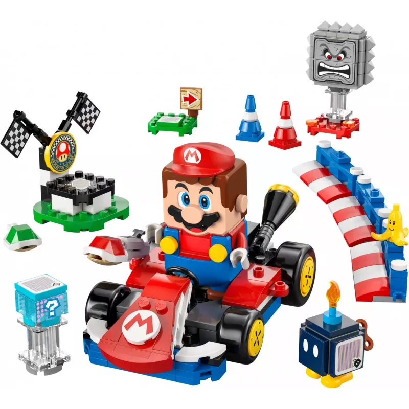 LEGO Konstruktorius 72043 Super Mario Interaktyvus Mario Kart su standartiniu kartu