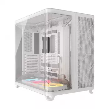 Korpusas PC Corsair AIR 5400 LX-R RGB iCUE LINK Midi Tower Baltas
