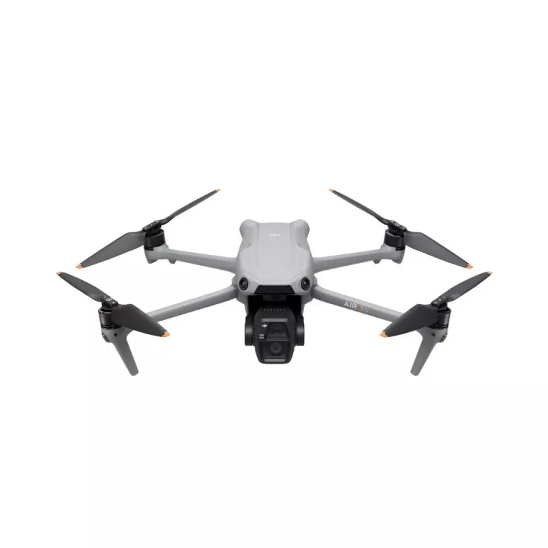 Kvadrakopteris DJI Air 3S RC-N3 – 50 MP kamera, 4K, 4 rotoriai, maks. greitis 27 m/s, nuotolis 32 000 m, 4276 mAh baterija, pilka