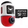 Vaizdo registratorius 70mai Omni X800 4K su 128 GB 70mai SD kortele, raudonas