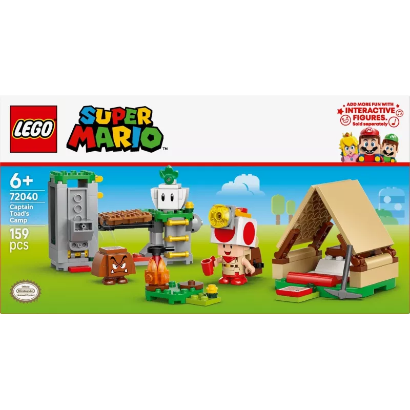 LEGO Super Mario 72040 kapitono Toado stovyklos statybos rinkinys