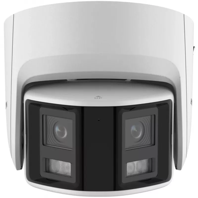 IP vaizdo stebėjimo kamera Hikvision DS-2CD2346G2P-ISU/SL 4MP kupolinė, 2,8 mm objektyvas, 180° matymo laukas, IR 30 m, IP67, PoE/DC