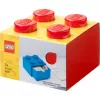 LEGO stalčius 4, raudona dėžė su smaigeliais