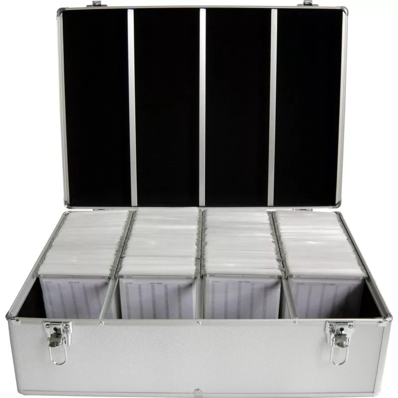 Dėžutė diskams MediaRange BOX78 1000 diskų Sidabrinė