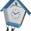 NeXtime Cuckey 3109bl sieninis laikrodis, 30.5x33x11 cm, mėlynai baltas