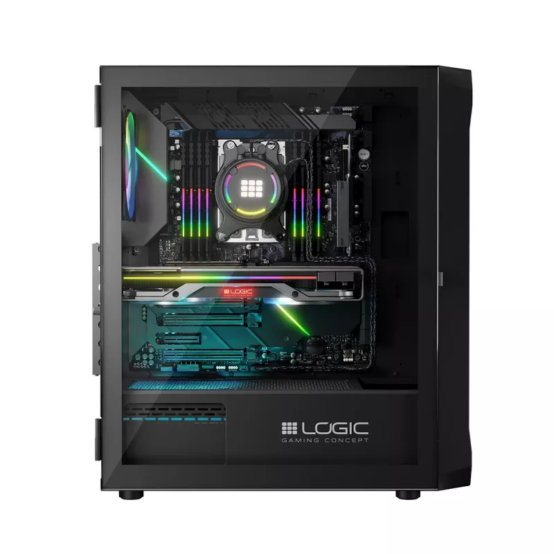 Korpusas Logic Concept Portos ARGB ATX juodas