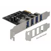 Vidinė PCIe USB 3.2 Gen 1 adapterio kortelė DeLOCK 90304