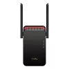 Wi-Fi signalo stiprintuvas Cudy RE3000 2400–5000 MHz, 802.11ax/ac/n/g/b/a, Ethernet 100 Mbps, išorinė antena, juoda/raudona