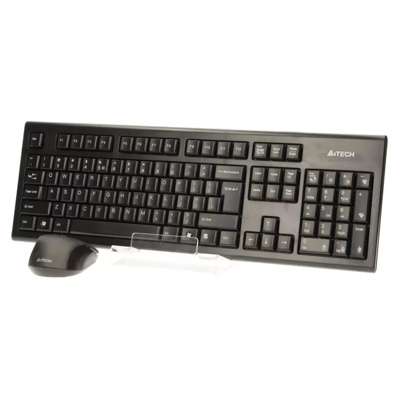 A4Tech 7100N belaidė klaviatūra ir pelė RF QWERTY anglų juoda