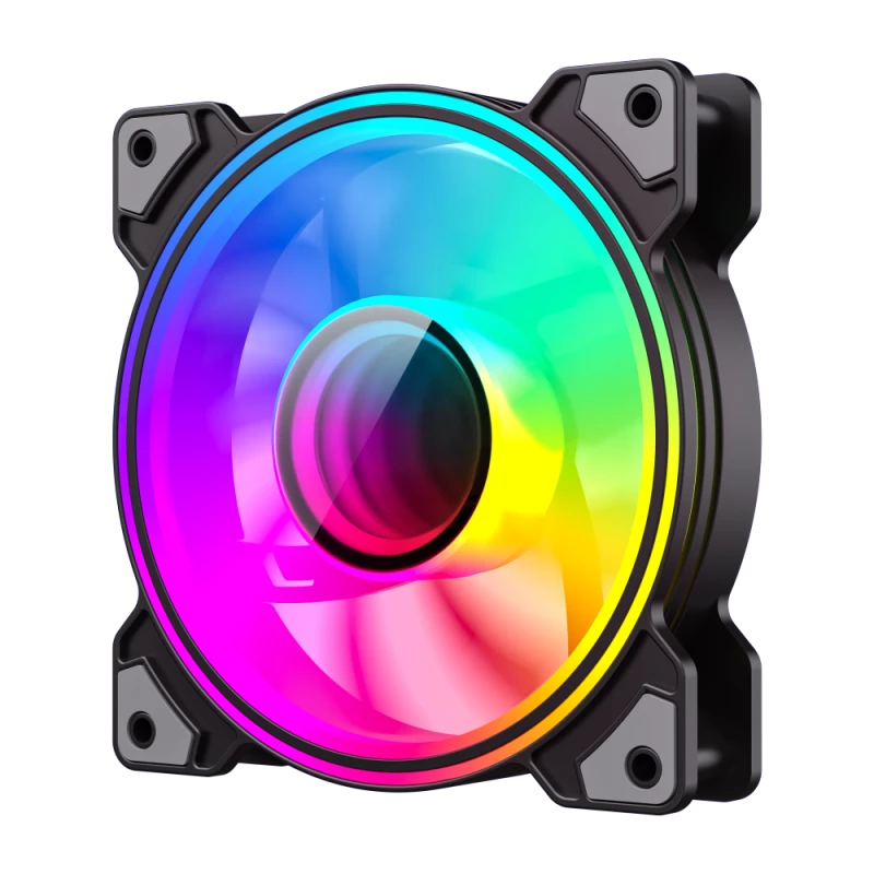 Gamemax DUAL RING INFINITY 120 mm korpuso ventiliatorius juodas