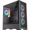 Korpusas Silentware Core 100 A-RGB Juodas — CORE100BLACK, vidutinis bokštas, A-RGB apšvietimas