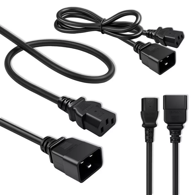 Maitinimo laidas Qoltec 53991 juodas 1,2 m C20 C13 mova