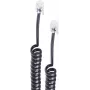 shiverpeaks ®-BASIC-S-Telefono ragelio spiralinis laidas 2x 4P4C, baltas, 4,0 m (BS70134)