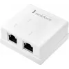 Renkforce tinklo adapteris, paviršinio montavimo, CAT 6, 2 prievadai, baltas (RF-4540914)