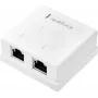 Renkforce tinklo adapteris paviršiniam montavimui CAT 6 2 prievadai baltas (RF-4540914)