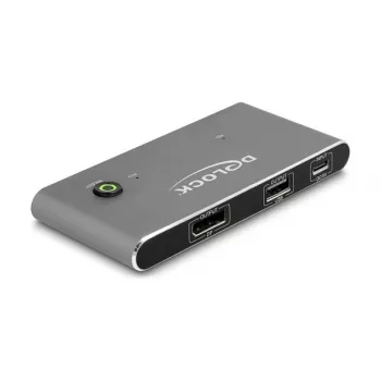 KVM jungiklis DeLOCK 11487 USB 8K Ultra HD 144 Hz