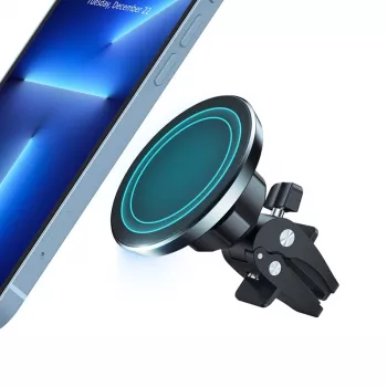 Magnetinis laikiklis automobiliui MagSafe Crong CRG-CH6-BLK, skirtas iPhone 12 ir naujesniems