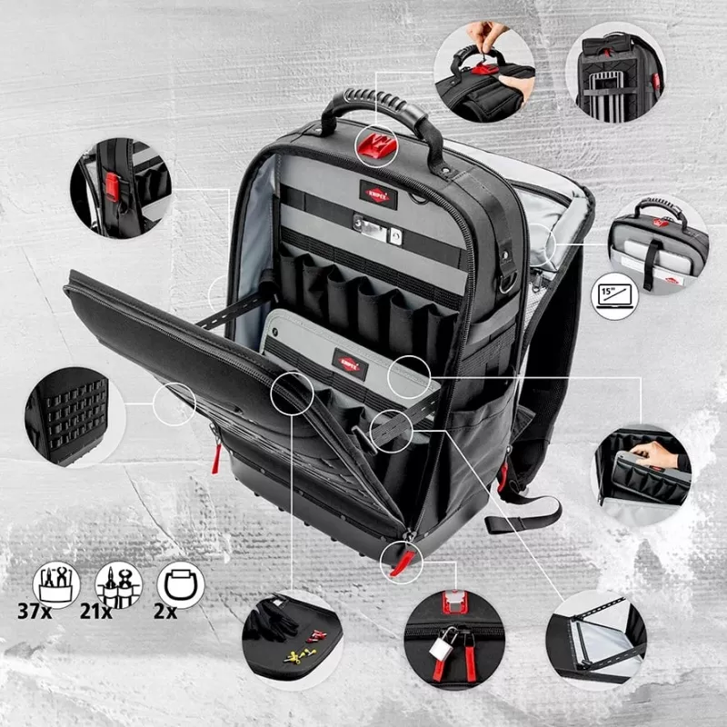 Knipex 00 21 50 E mechaniko įrankių rinkinys 22 įrankiai