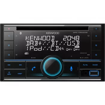 Kenwood DPX-7300DAB 2 DIN automobilinis medijos imtuvas su DAB+ radiju ir Bluetooth